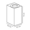 Nordlux Asbol Kubi [IP44] applique - Outdoor