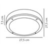 Nordlux Desi 28 [IP44] Deckenlampe - Outdoor