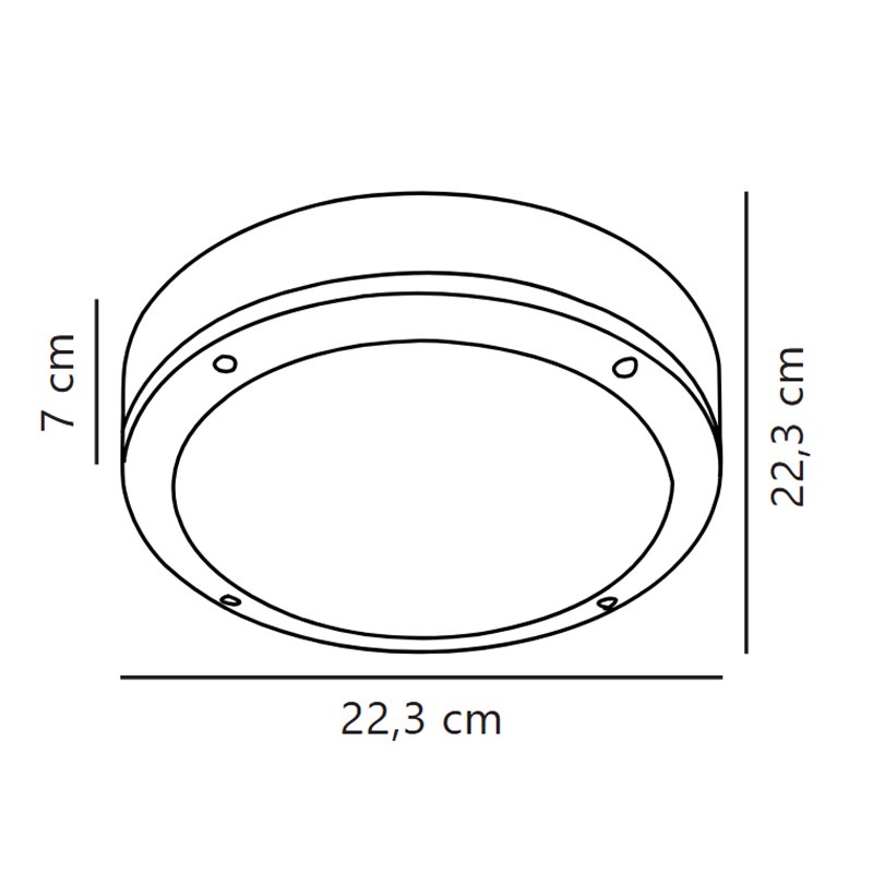 Nordlux Desi 22 [IP44] Plafondlamp - Outdoor