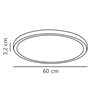Nordlux Oja 60 3-step Dim ceiling lamp