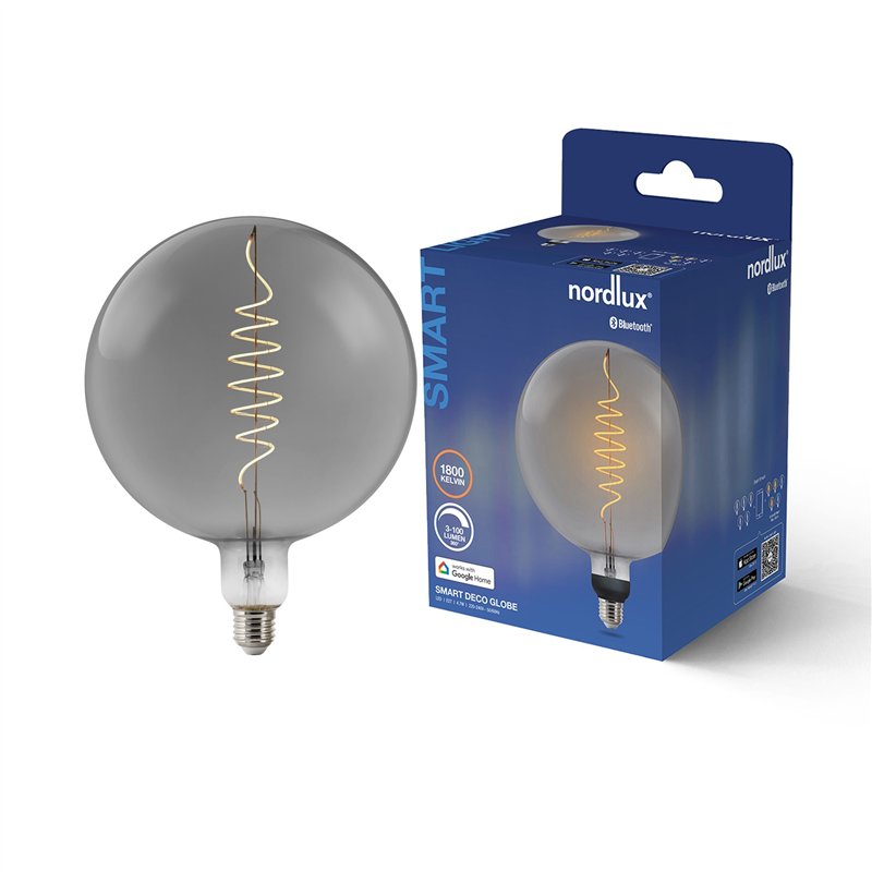 Nordlux G200 Smart Filament Fumé Deco spirale