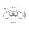 Nordlux Franca 13 ceiling lamp