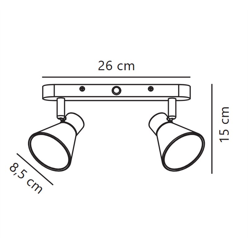 Nordlux Eik 9 - 2 Plafondlamp