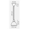 Nordlux Pop 22 lampe a suspension