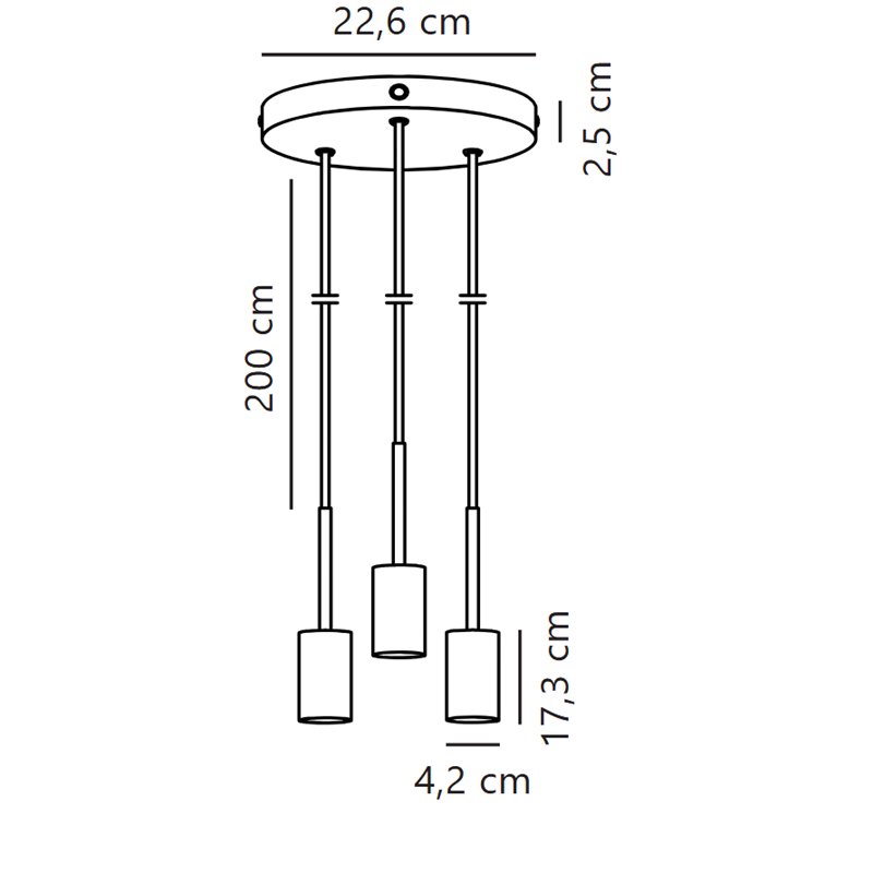 Nordlux Paco 23 lampe a suspension
