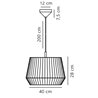 Nordlux Dicte 40 lampe a suspension