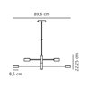 Nordlux Clyde 8 3-step Dim - 4 lampe a suspension