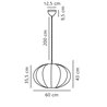 Nordlux Aeron 60 lampe a suspension