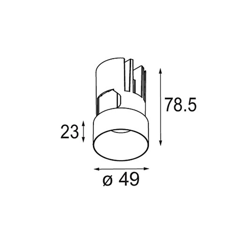 Modular Minude Out Recessed 49 23 1x IP54 LED spot encastré