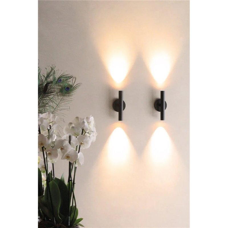 TAL HABANA UP/DOWN BASE WC wandlamp - 3000K - Zwart - Outlet