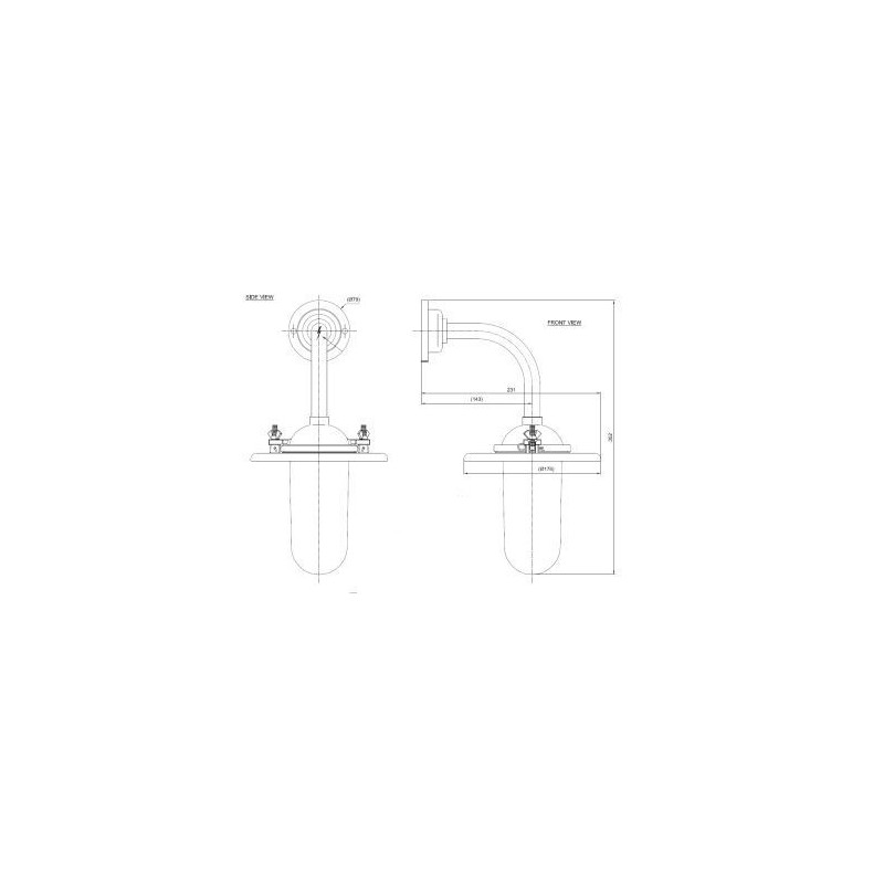 Tekna C Butterfly 90° Wandlampe