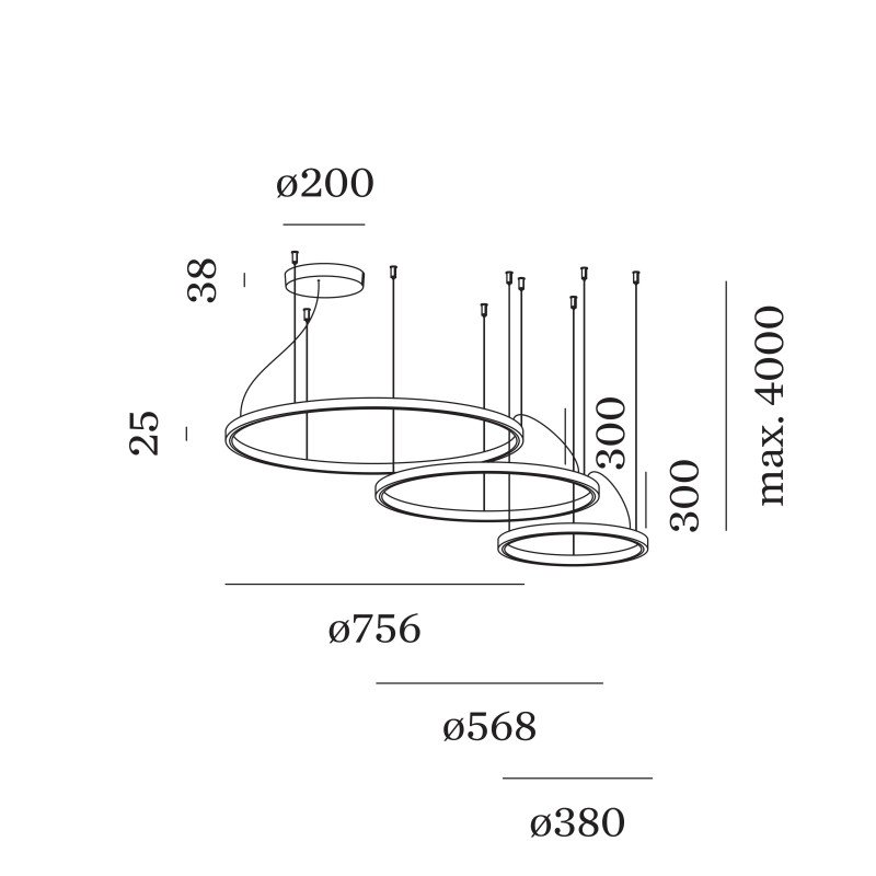 Wever & Ducré KUJO 3.2.1 Plafondlamp / Hanglamp