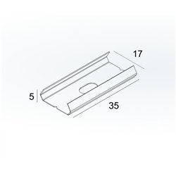 Delta Light FTL35 - FIXATION SET / CORNER 180°