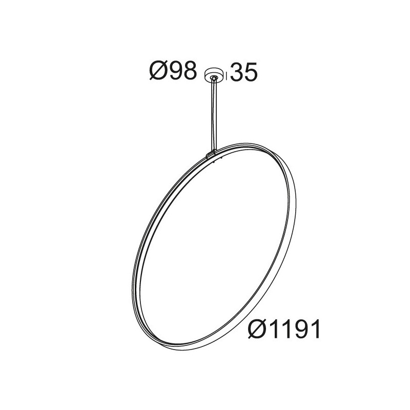 Delta Light SUPERLOOP VC 120 SBL Lampe suspendue