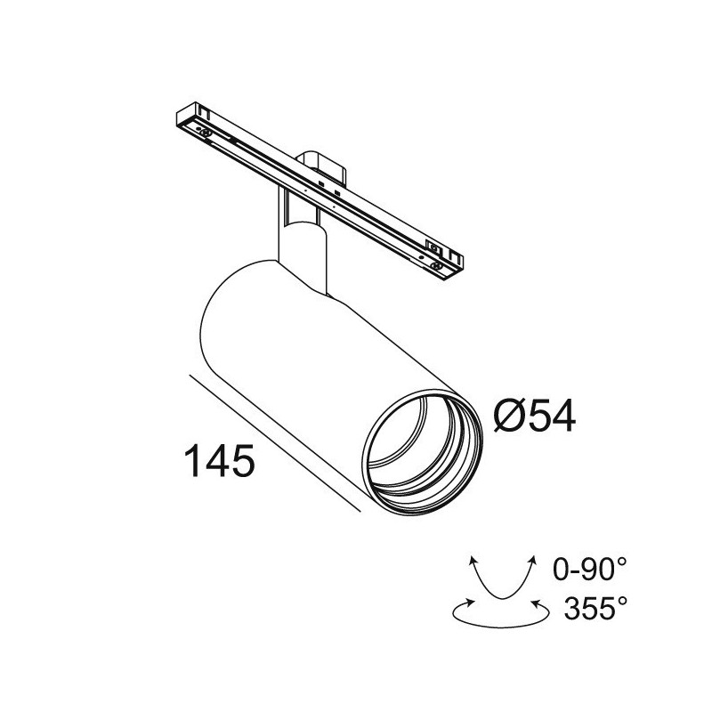 Delta Light SOLI - 52 NLT MDL éclairage sur rail