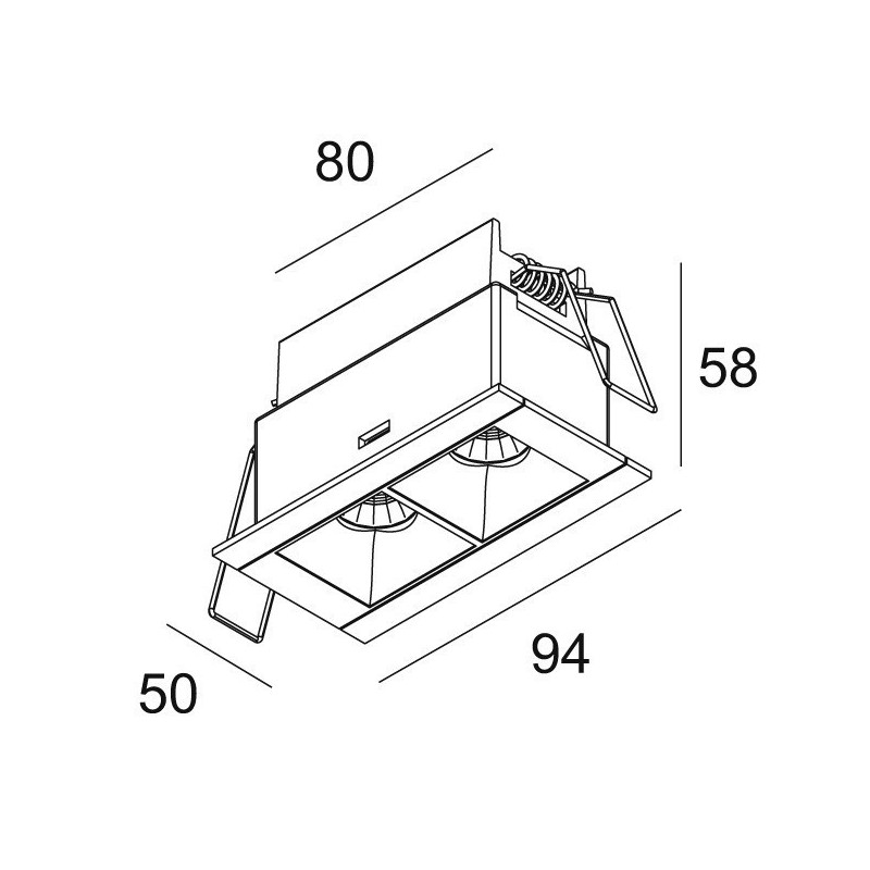 Delta Light DOT.COM L2 ST Spot encastré