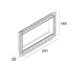 Delta Light MOUNTING KIT INLET TRIMLESS H20
