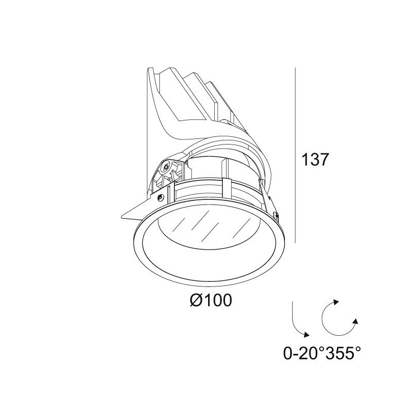 Delta Light ENTERO RD-M IP Spot encastré