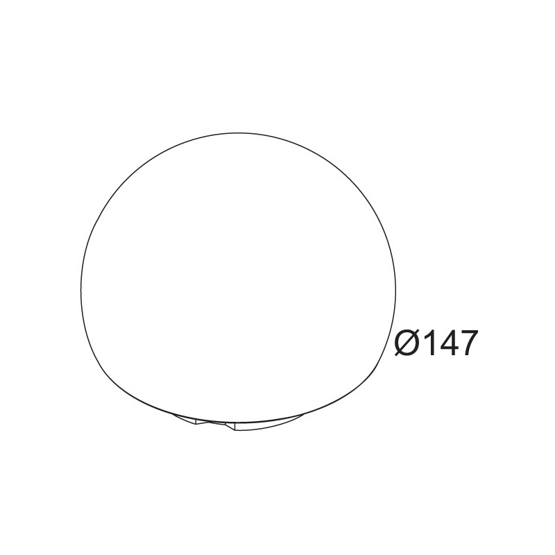 Delta Light BOWL GLASS AMBER