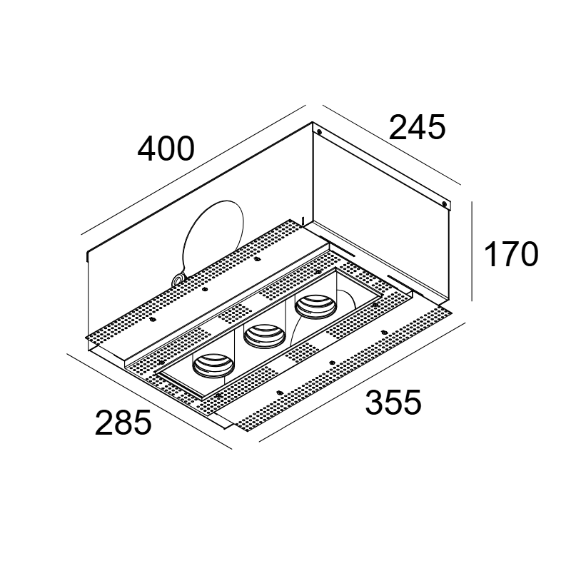Delta Light SPLITBOX 3 SPY 52 TW Einbauspot