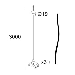 Delta Light Inf40 Sq 320/360 - Suspension Set 3,0M