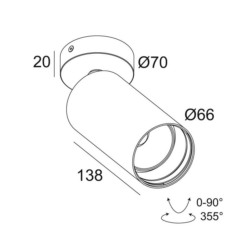 Delta Light SPY 66 ON TW Plafondlamp