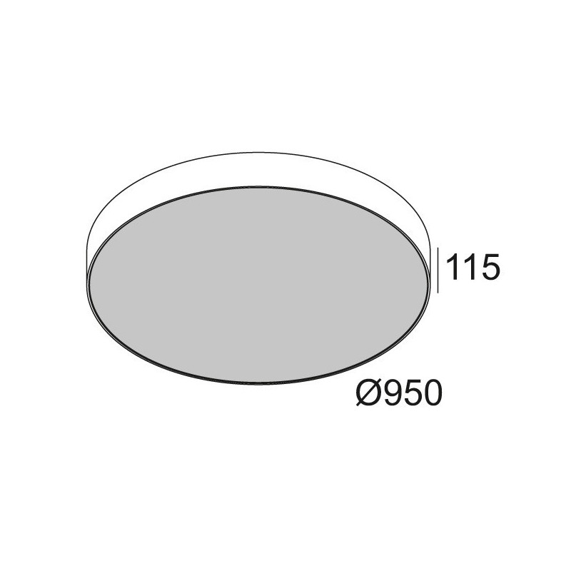 Delta Light SUPERNOVA LINE 95 TW Plafondlamp / Hanglamp