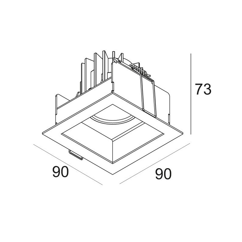 Delta Light CARREE X LED-65 S1 Recessed spot