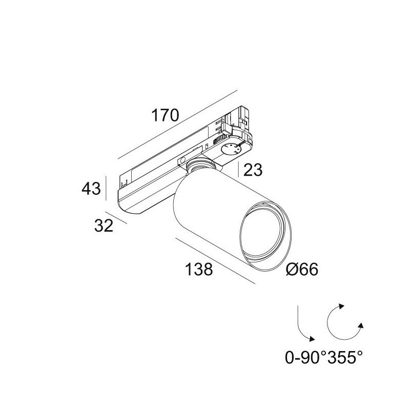 Delta Light SPY 66 WALLWASH 927 ADM Plafondlamp