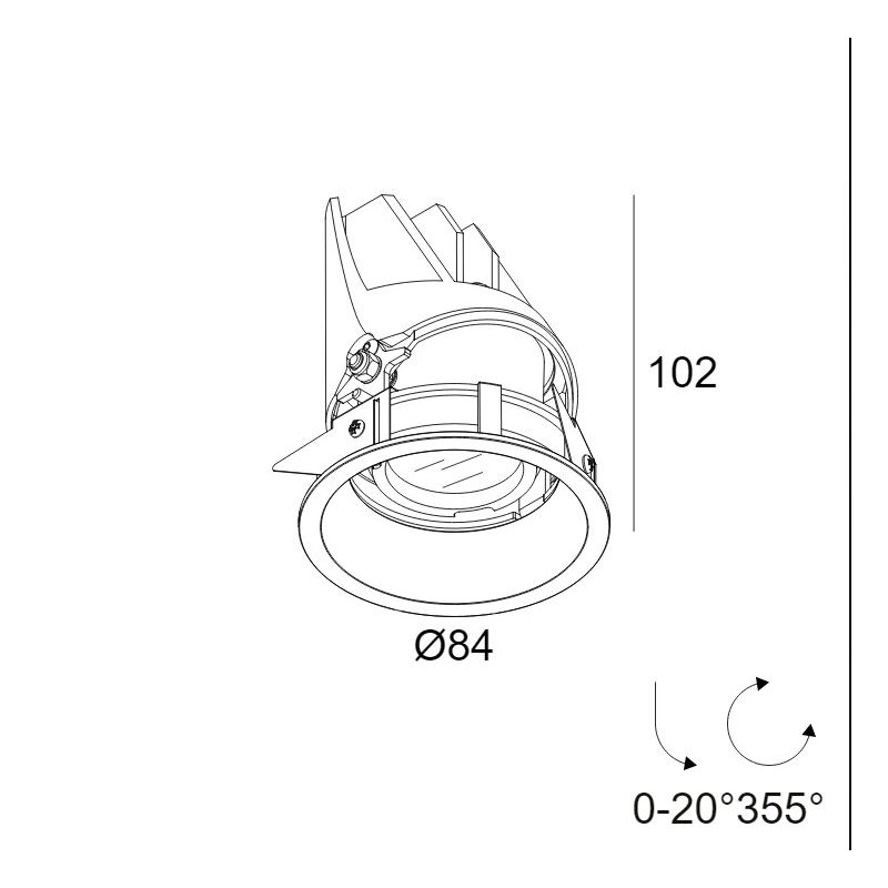 Delta Light Entero Rd-S X Tw recessed spot