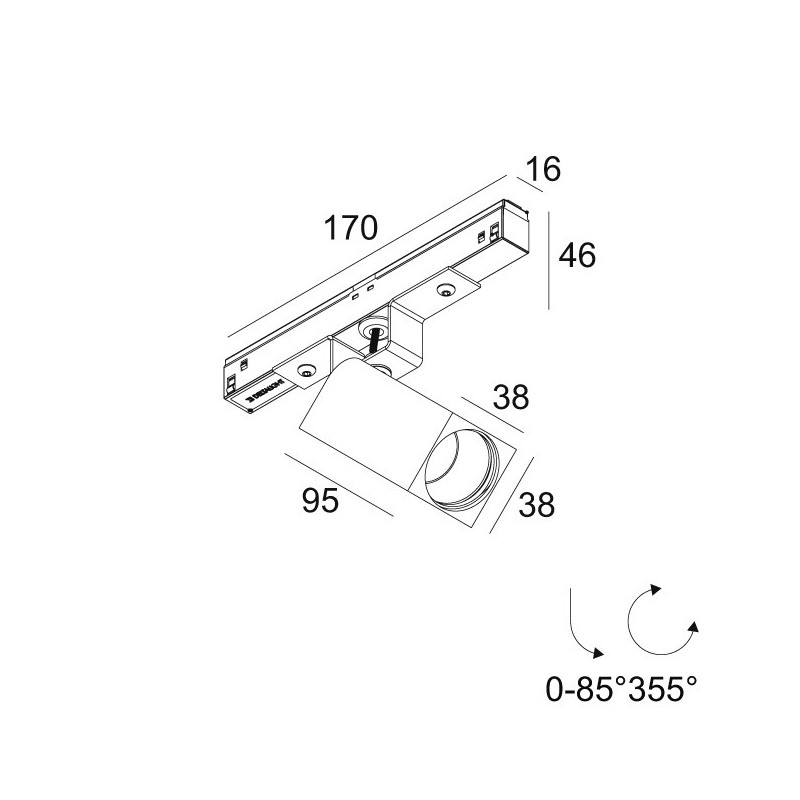 Delta Light M20/M26H - Octav 39 DIM5 Trackverlichting