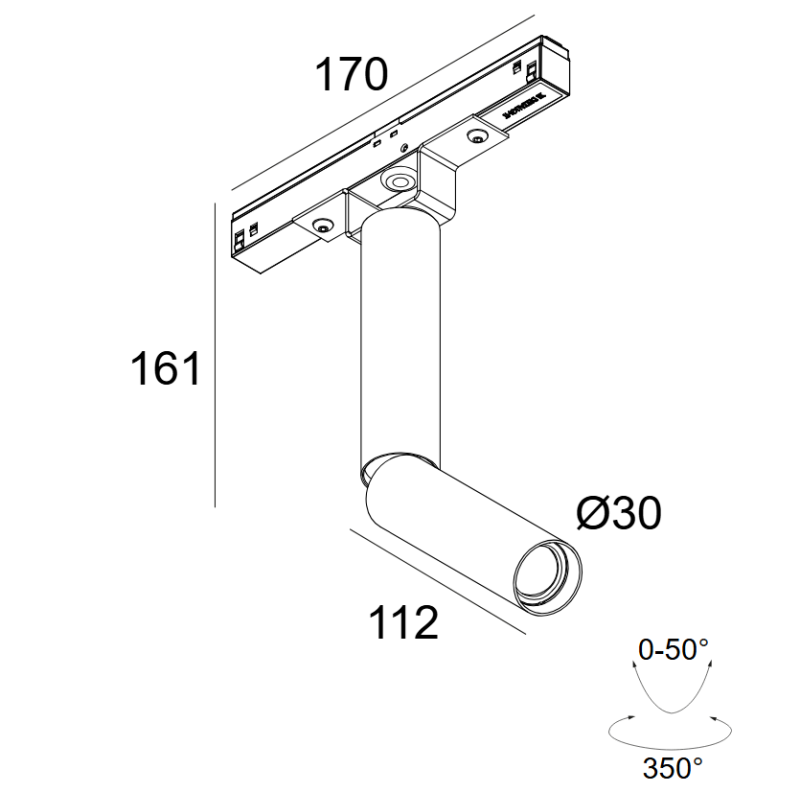 Delta Light M20/M26H - Needle Ok 92713 Mdl Schienenbeleuchtung