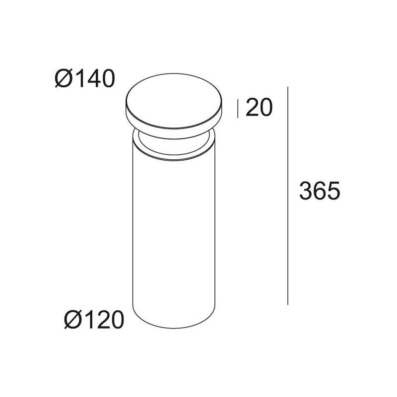 Delta Light BAZIL 123 Garden lamppost