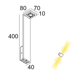 Delta Light Elbo Symmetric P 40 Pollerleuchte