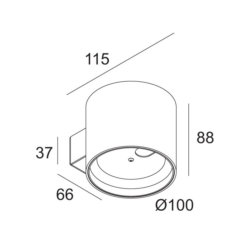 Delta Light ORBIT LED DIM8 Wandlampe