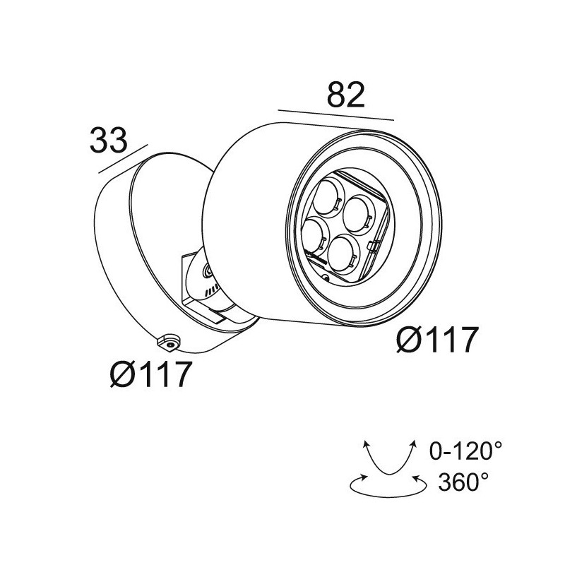 Delta Light FRAX S Lampe de sol / Applique