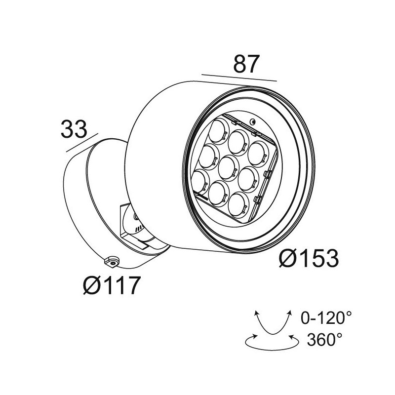 Delta Light FRAX M LINEAR H Vloerlamp / Wandlamp