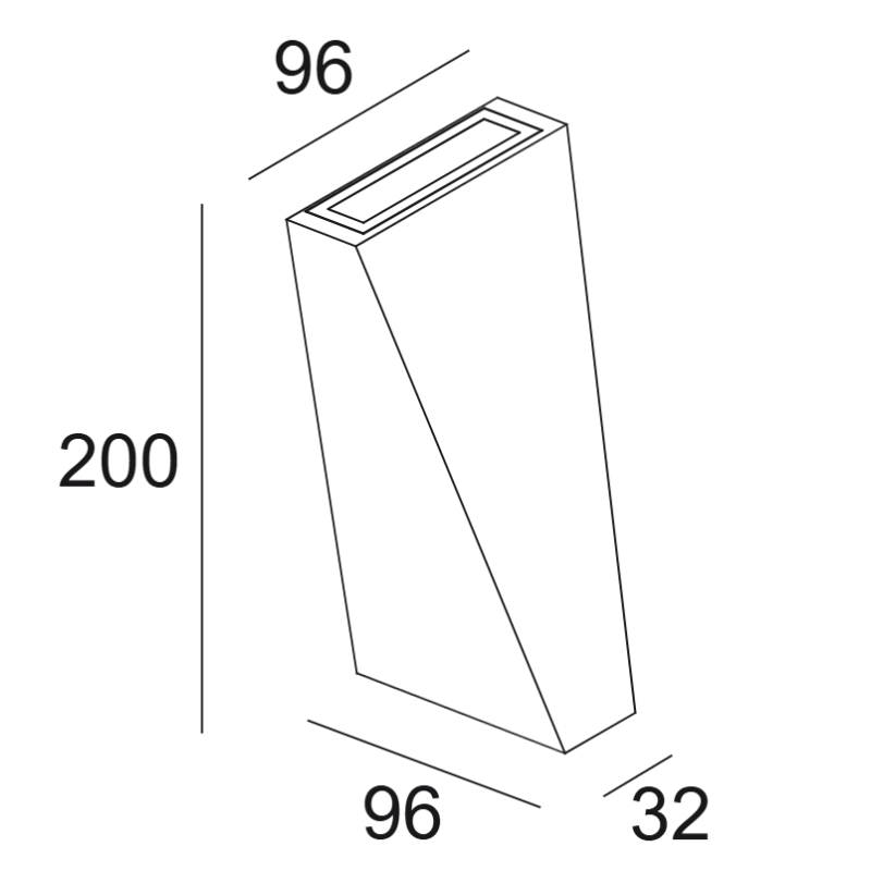 Delta Light Topix L X Wandlamp