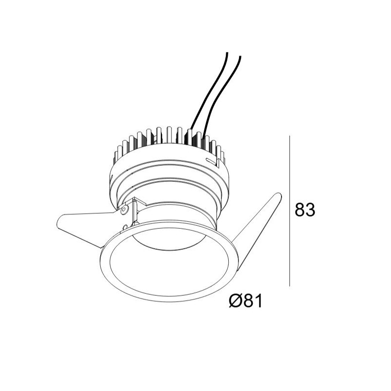 Delta Light PARTOU AC DIM8 Spot encastré