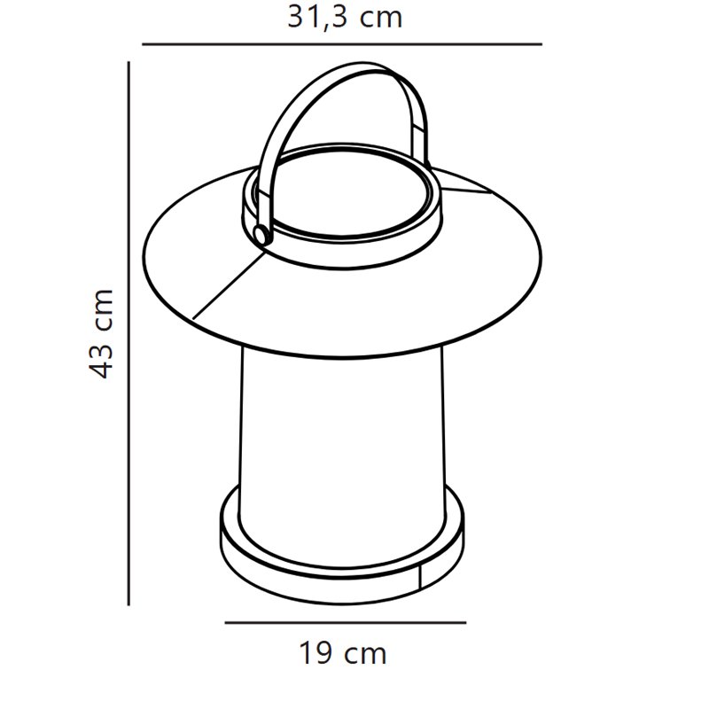 Nordlux Temple 35 Solar To Go [IP44] table lamp - Outdoor