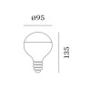Wever & Ducré G95 LED Lamp 2700K | E27 464lm