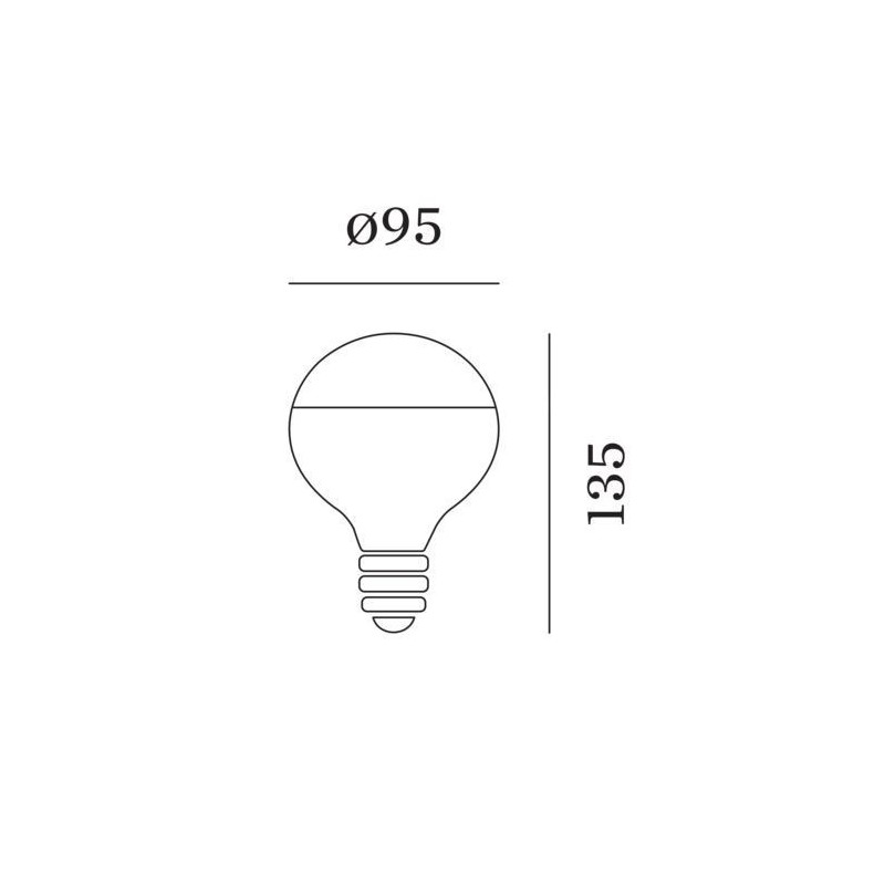 Wever & Ducré G95 LED Lamp 2200K | E27 371lm