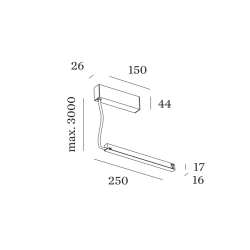 Wever & Ducré In Track Driver 100W Strex System | Suspended