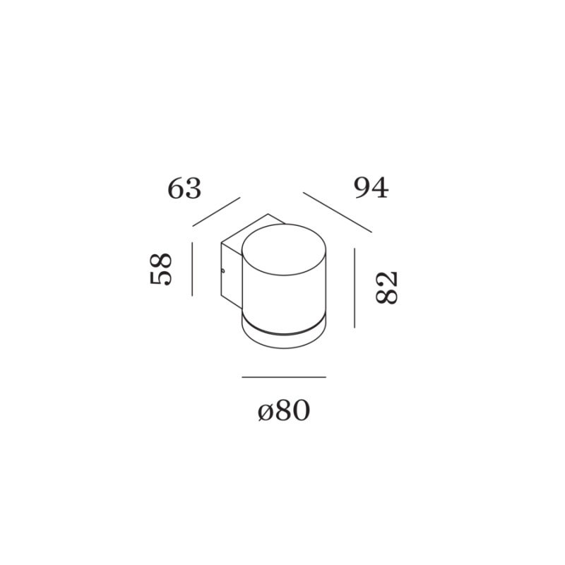 Wever & Ducré Taio Round Wall Outdoor 1.0 Wandlamp