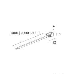 Wever & Ducré LED Module Cable 1000Mm With Connector On 1 End