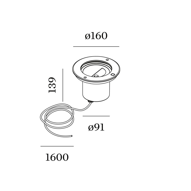 Wever & Ducré Map Asym 1.6 Grondlamp