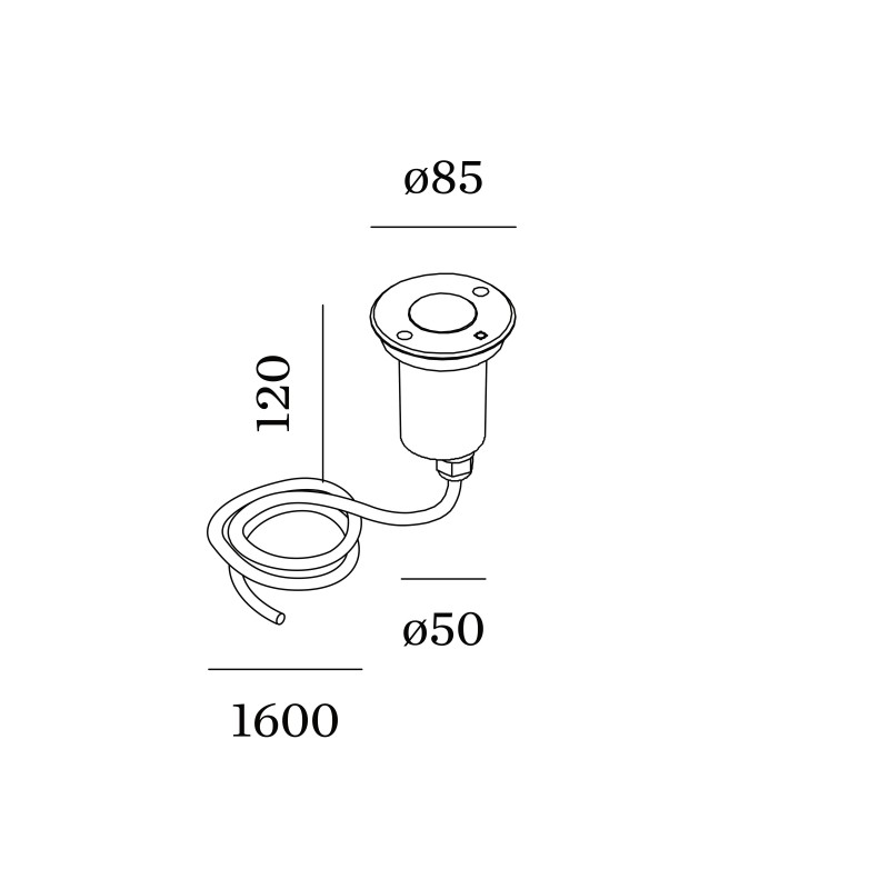 Wever & Ducré Map 0.9 Grondlamp