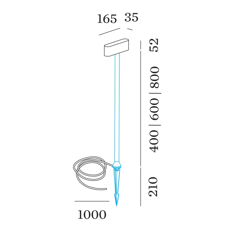Wever & Ducré Kiosk Floor 1.2 Lampadaire extérieur