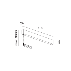 Wever & Ducré Ceiling Driver 100W Strex System | Suspended