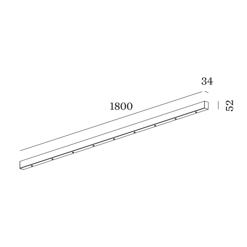 Wever & Ducré Susp Multiple Ceiling Base 1.9 Linear